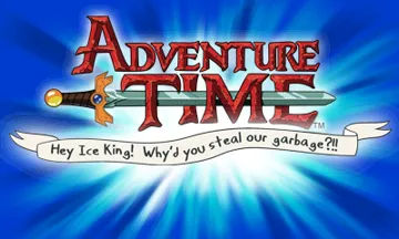 Adventure Time - Hey Ice King! Whyd You Steal Our Garbage!! (USA) screen shot title
